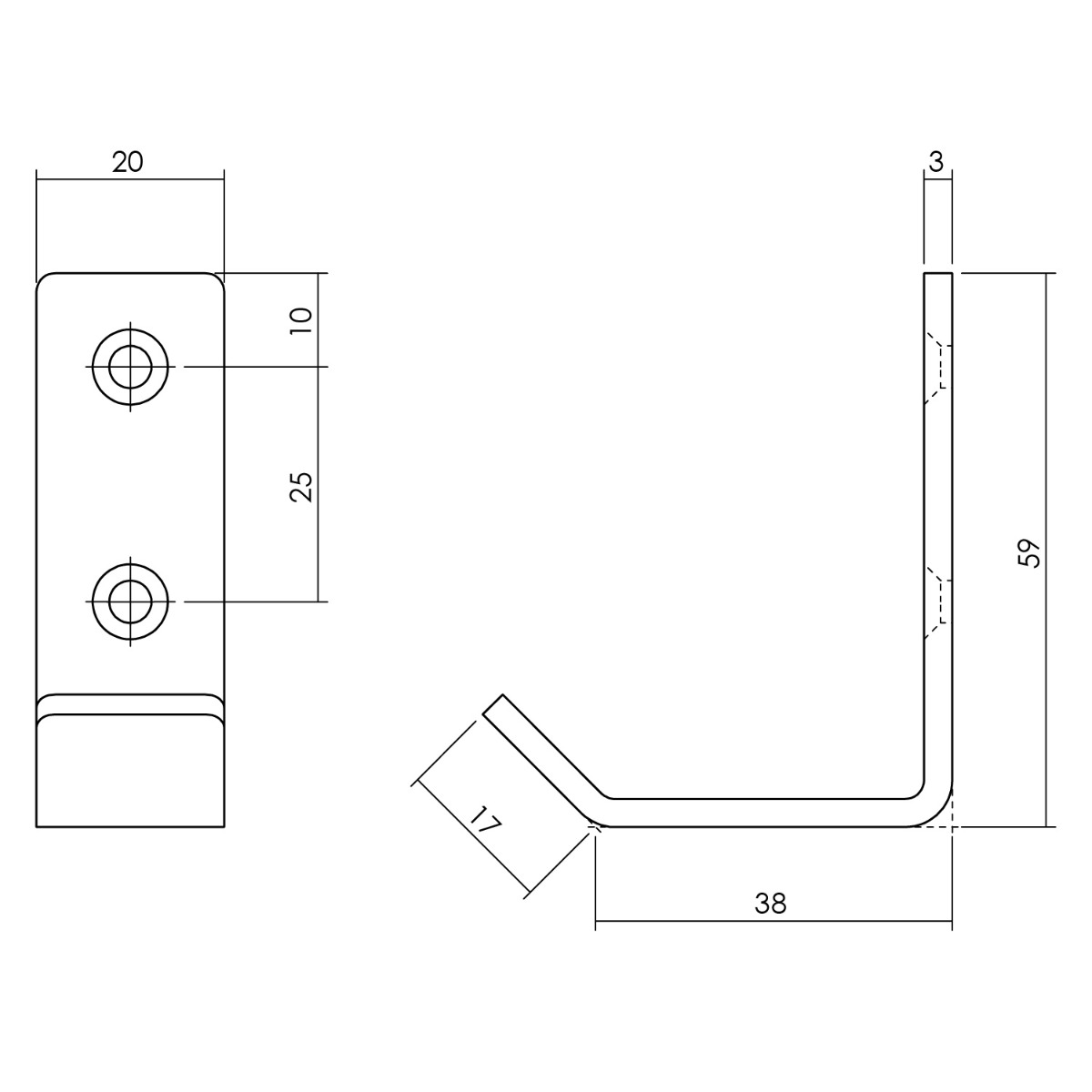 Intersteel Jashaak gebogen zwart 2 0023.695011 2