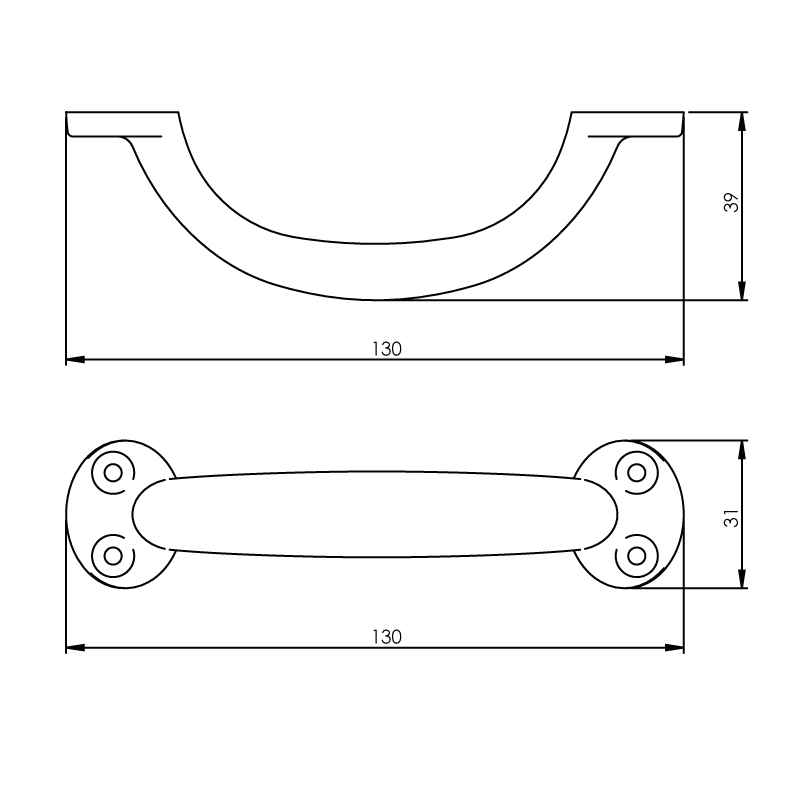 Intersteel Meubelgreep 130 mm mat zwart 3 0023.881102 2