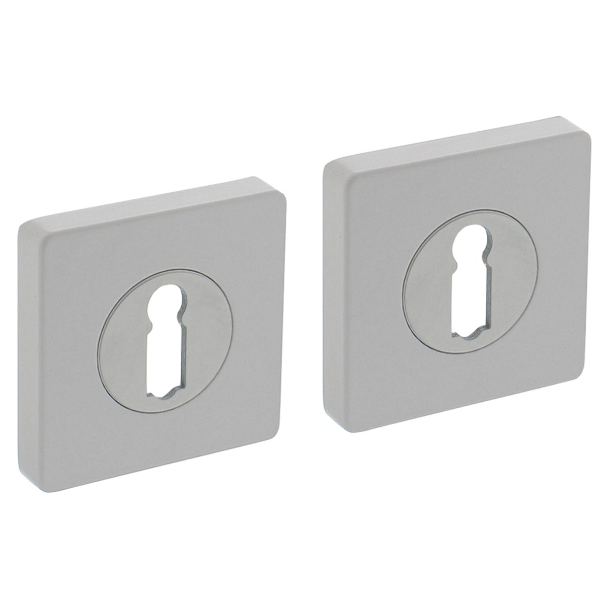 Intersteel Rozet met sleutelgat vierkant 55x55x10 mm wit