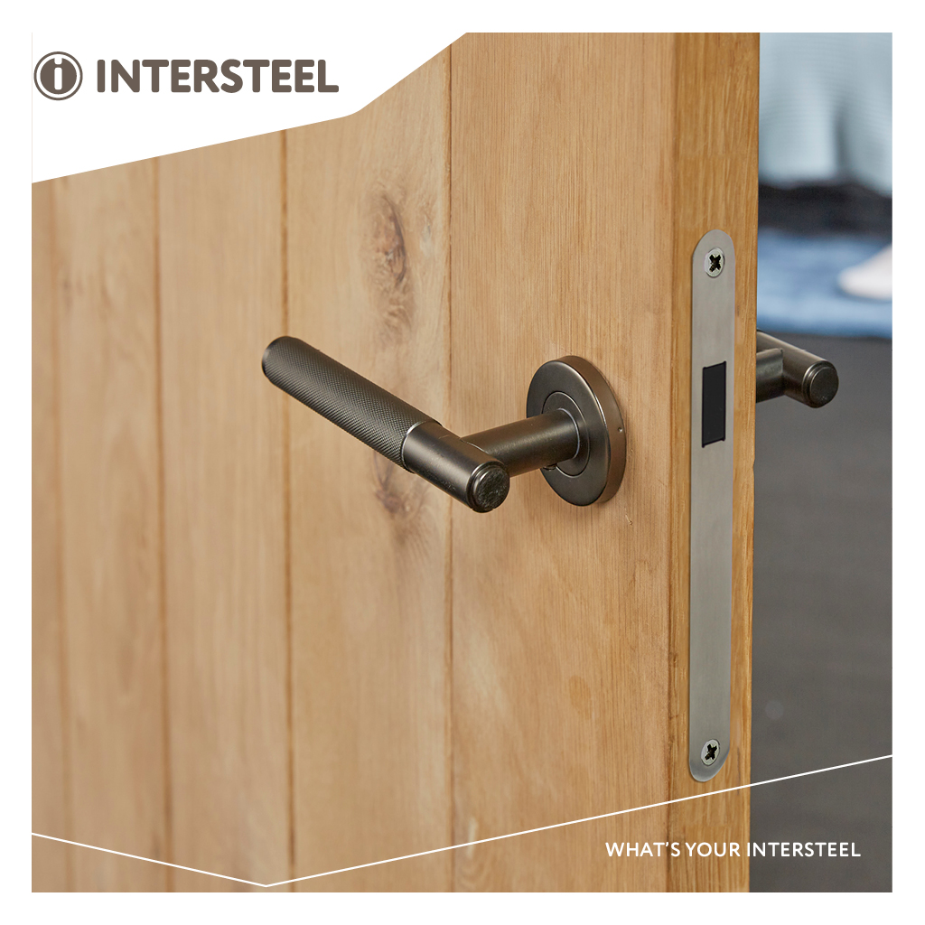 Intersteel Deurkruk Rombo op rozet ø53x8 mm antracietgrijs 2 0029.126902 10