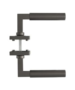 Intersteel Deurkruk Bau-Stil op vierkante rozet 55x55x10 mm antracietgrijs 5 0029.174102 5