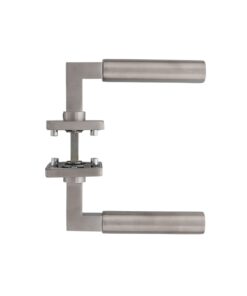 Intersteel Deurkruk Bau-stil op vierkant rozet rvs geborsteld 4 0035.037802 5