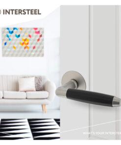 Intersteel Deurkruk Combinatie met zelfklevend rozet ø55x2 mm rvs geborsteld 4 0035.063102 9