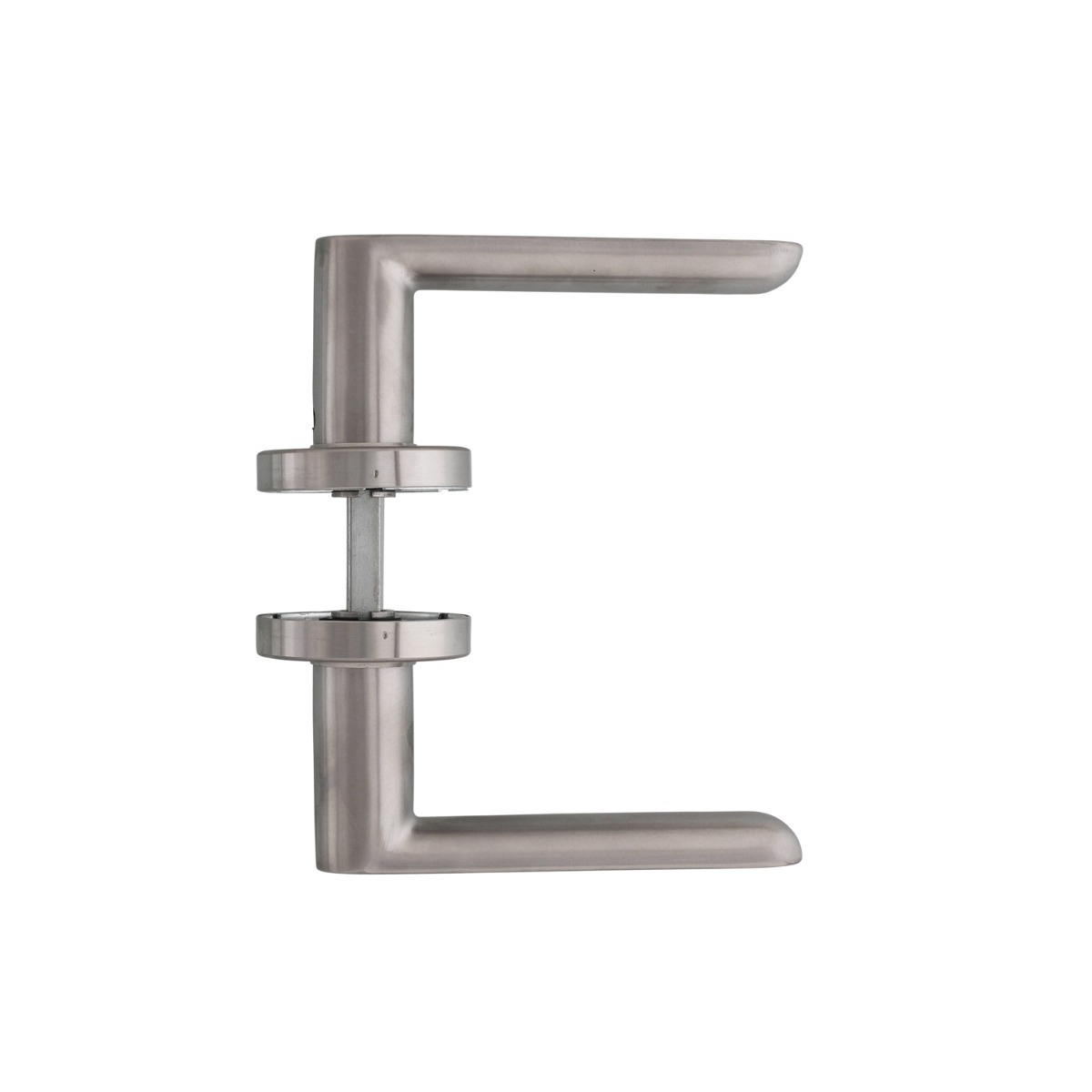 Intersteel Deurkruk Massief strak-elegant geveerd op rozet Ø53x10 met ring rvs geborsteld 2 0035.064302 5