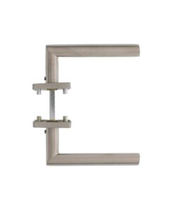 Intersteel Deurkruk ovaal Hoek 90° op vierkant rozet rvs geborsteld 4 0035.124302 5