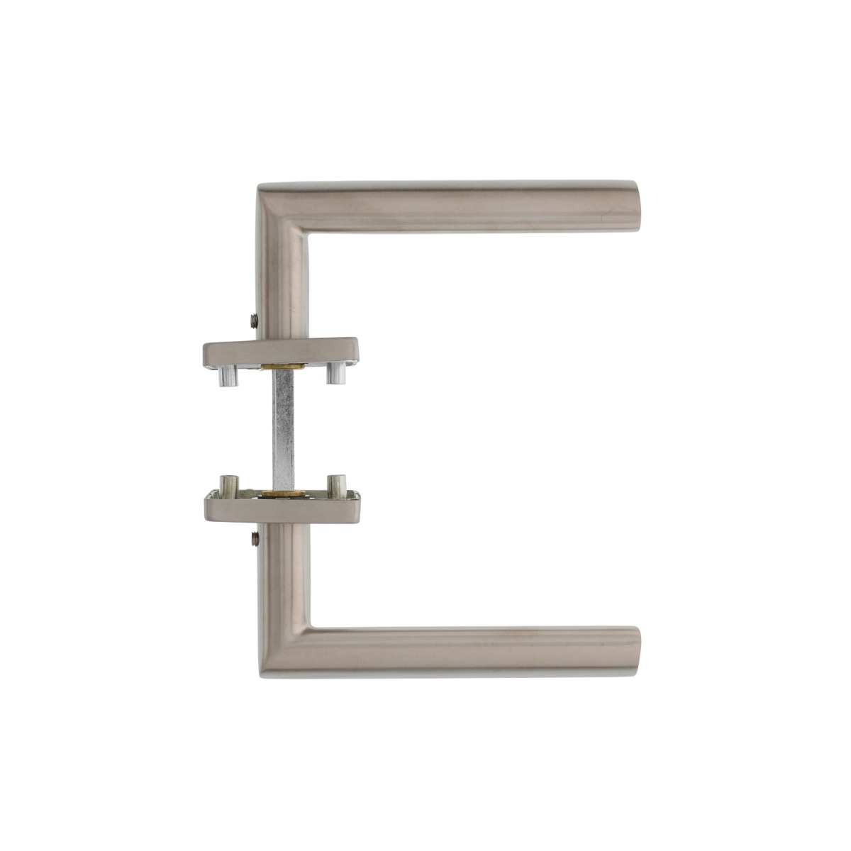Intersteel Deurkruk ovaal Hoek 90° op vierkant rozet rvs geborsteld 2 0035.124302 5