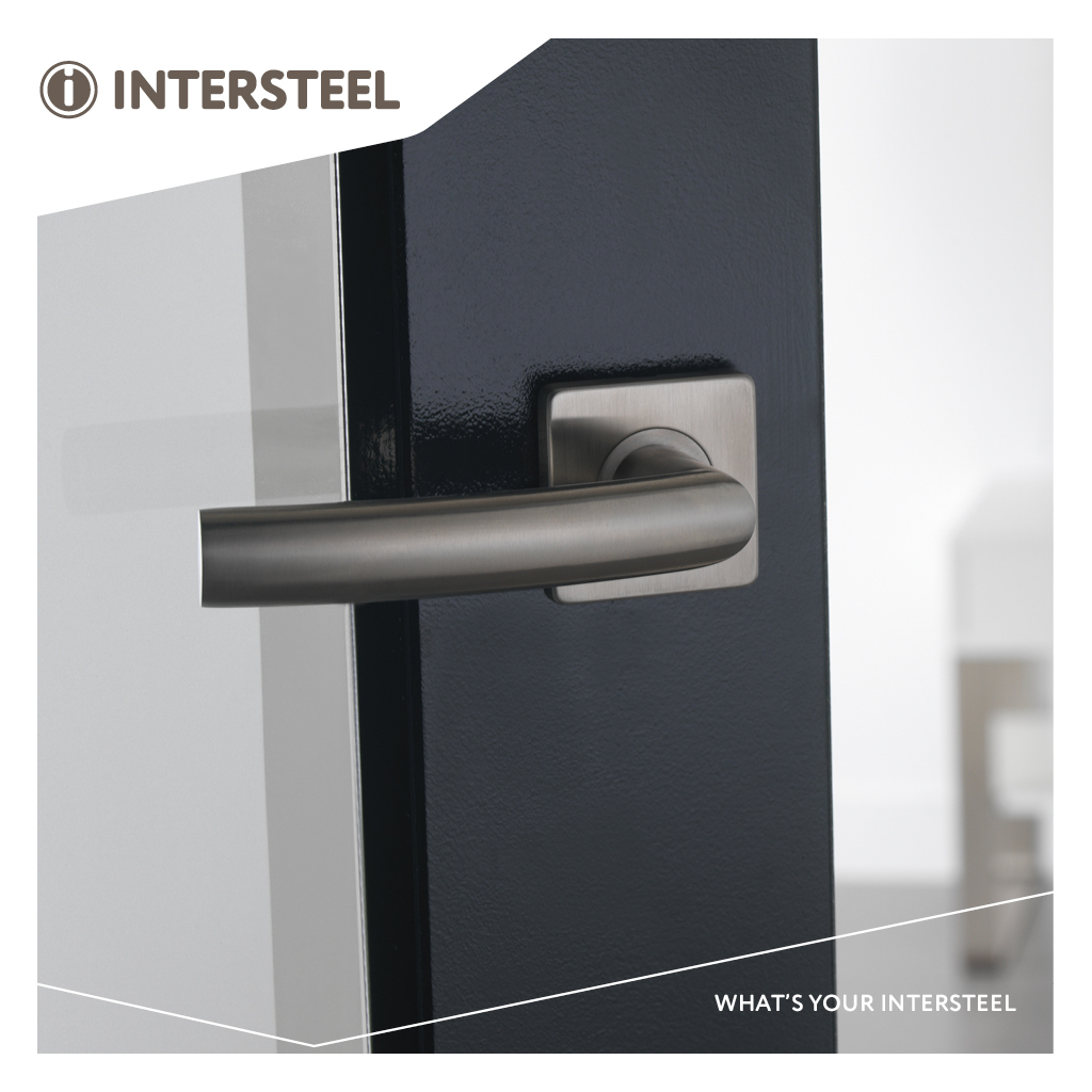 Intersteel Deurkruk Blok op vierkant rozet rvs geborsteld 3 0035.124802 9