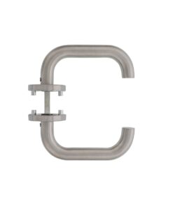 Intersteel Deurkruk Rond op rozet met 7 mm nok rvs geborsteld 5 0035.127102 5