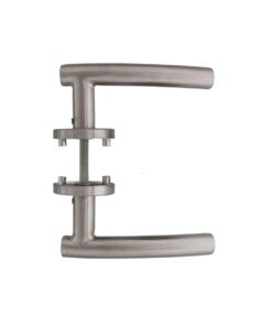 Intersteel Deurkruk Gebogen op rozet met 7 mm nok rvs geborsteld 5 0035.127402 5