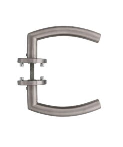 Intersteel Deurkruk Half Rond 90° op rozet rvs geborsteld 5 0035.127702 5