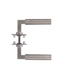 Intersteel Deurkruk Bau-stil op vierkant magneet rozet rvs geborsteld 4 0035.184902 5