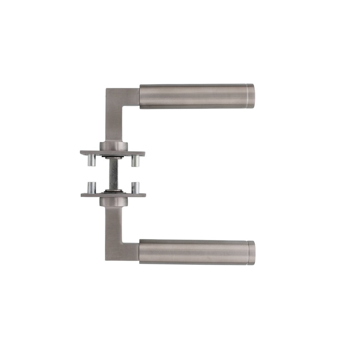 Intersteel Deurkruk Bau-stil op vierkant magneet rozet rvs geborsteld 2 0035.184902 5