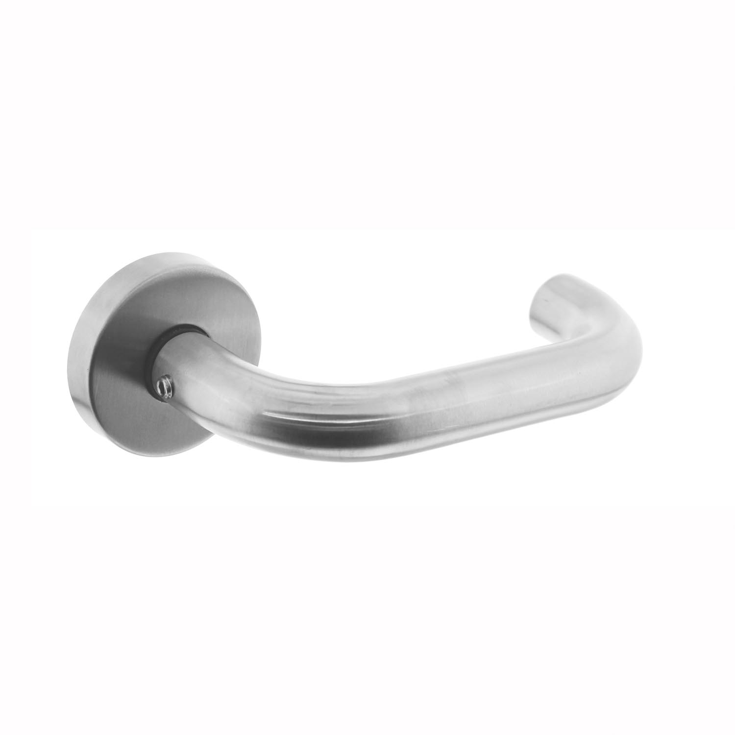 Intersteel Deurkruk Rond met rozet rvs geborsteld 2 0035.195602