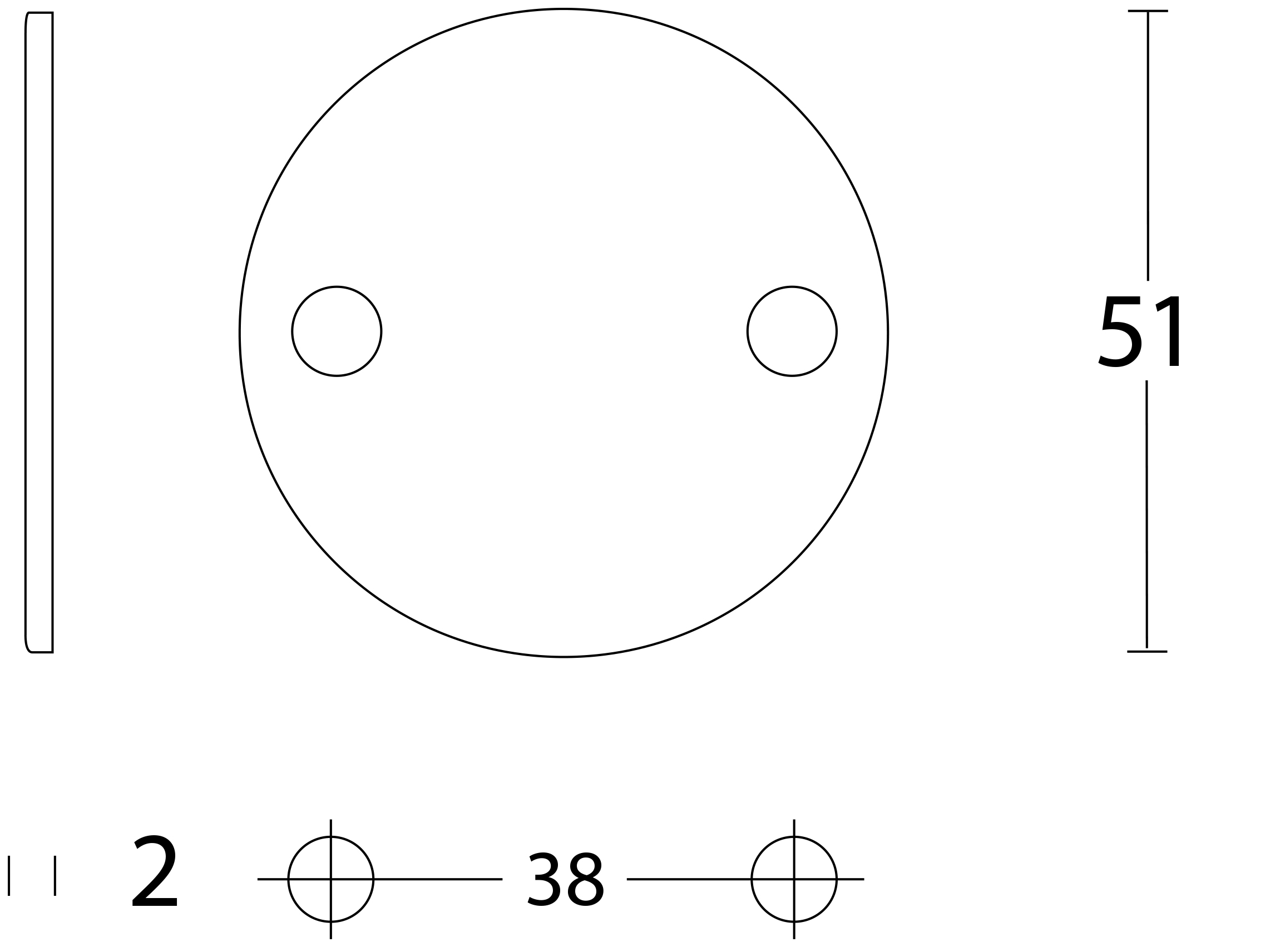 Intersteel Rozet rond plat 50 mm blind rvs geborsteld 2 0035.340919 2