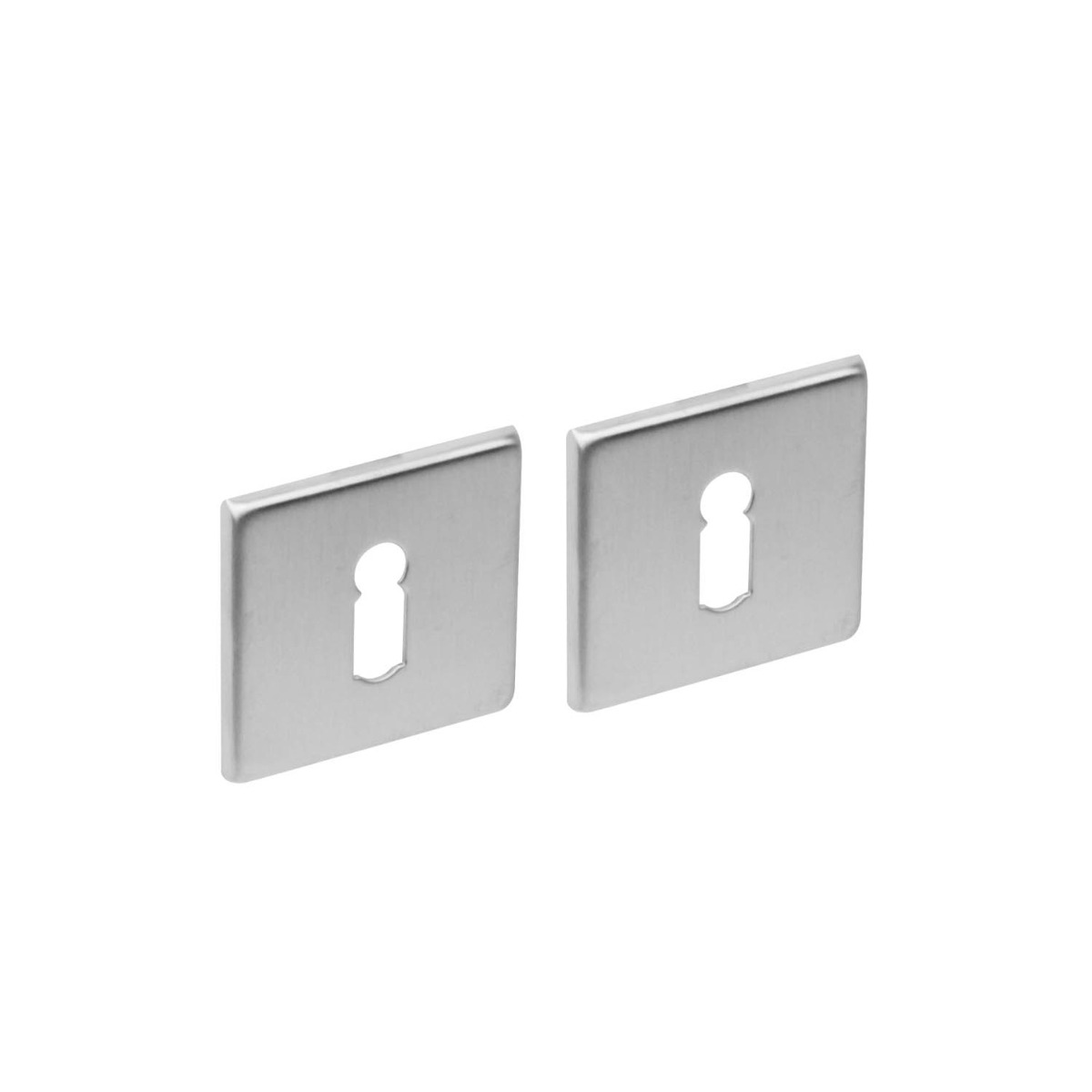 Intersteel Rozet met sleutelgat vierkant plat rvs geborsteld 3 0035.343286