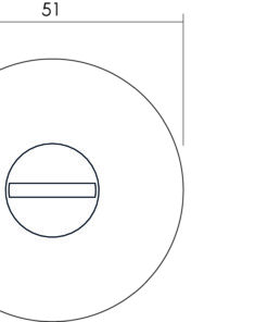 Intersteel Rozet toilet-/badkamersluiting rond rvs geborsteld 3 0035.371560 2