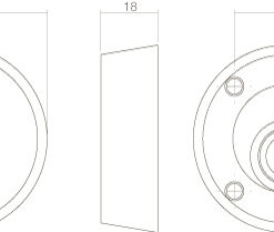 Intersteel Veiligheidsrozet SKG*** voor oplegsloten met kerntrekbeveiliging rvs geborsteld 5 0035.375599 2