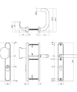 Intersteel Veiligheidsbeslag SKG*** met kerntrekbeveiliging profielcilindergat 92 mm smal ovaal voordeurbeslag rvs geborsteld 3 0035.398049 2 1