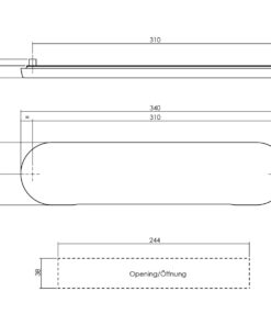 Intersteel Brievenbus ovaal verdekt naar buitendraaiend rvs geborsteld 3 0035.400060 2 1