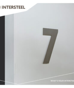 Intersteel Huisnummer 7 XL hoogte 30 cm rvs geborsteld 7 0035.402117 10