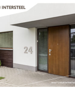Intersteel Huisnummer 0 XL hoogte 30 cm rvs geborsteld 5 0035.402122 9