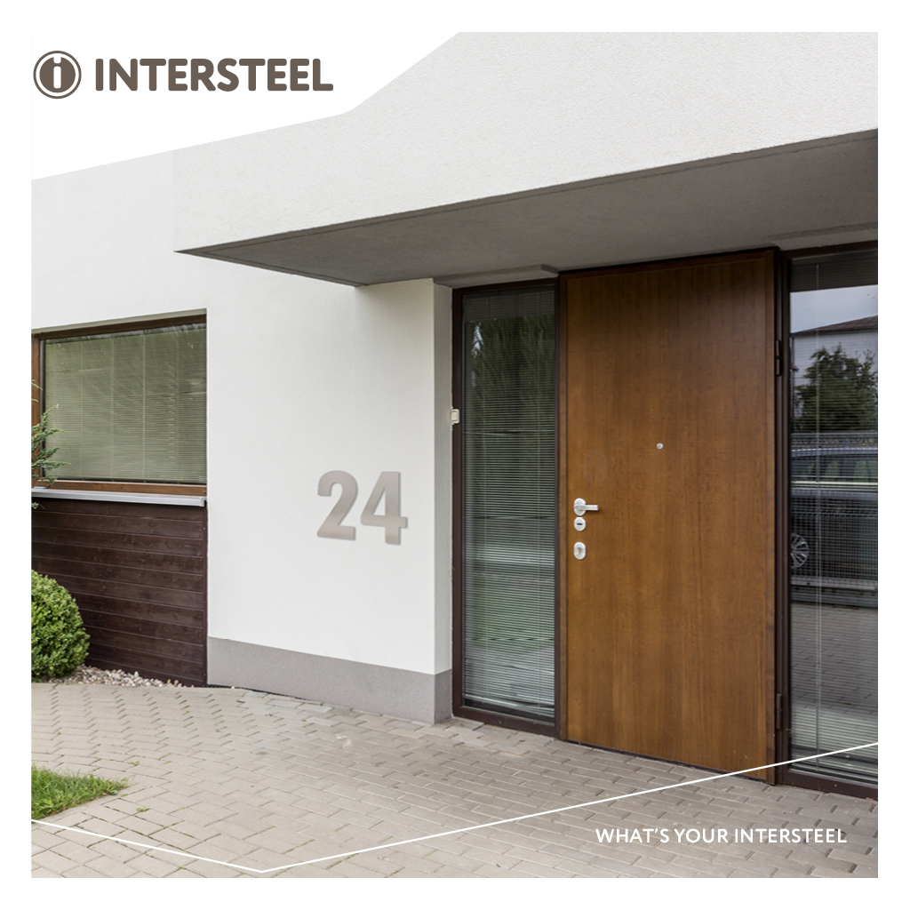 Intersteel Huisnummer 0 XL hoogte 30 cm rvs geborsteld 3 0035.402122 9