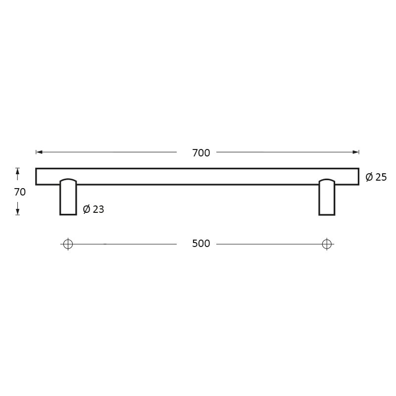 Intersteel Deurgrepen 700 mm T-vorm rvs geborsteld 2 0035.432542 2