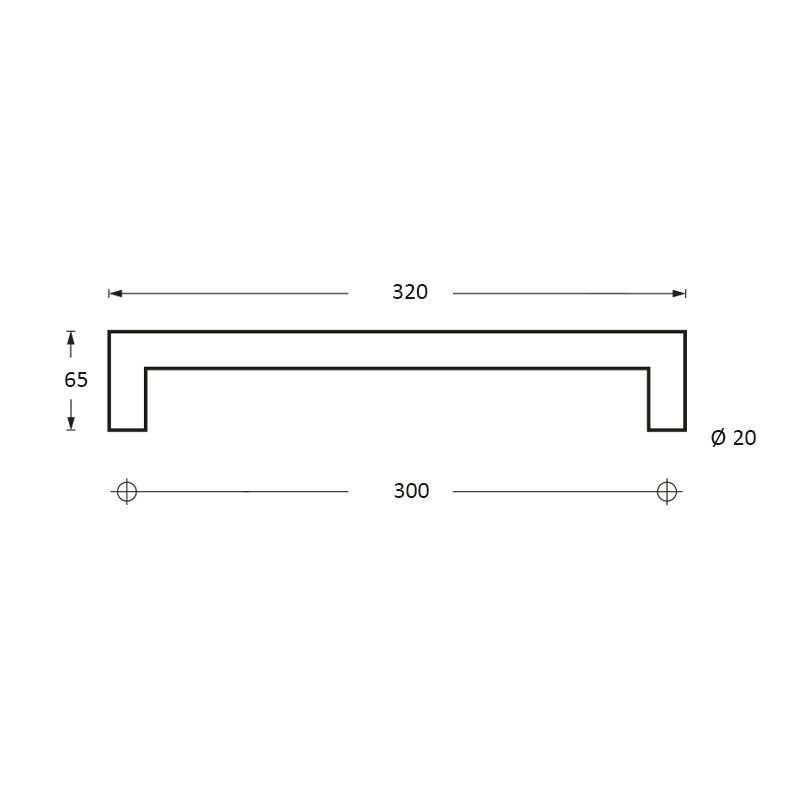Intersteel Deurgrepen 320 mm recht-90° rvs geborsteld 2 0035.433512 2