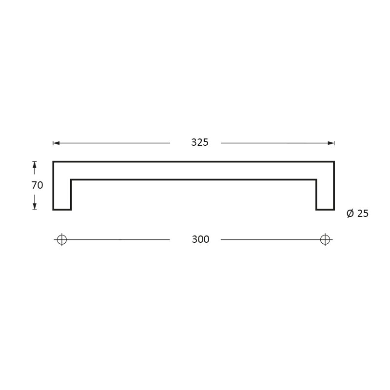 Intersteel Deurgrepen 325 mm recht-90° rvs geborsteld 2 0035.433612 2