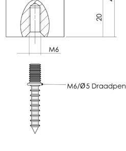 Intersteel Deurstop vloermontage 30mm rvs geborsteld 8 0035.442070 2