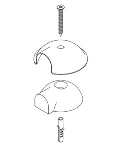 Intersteel Deurstop bol ø65mm met nokken rvs geborsteld 5 0035.442100 3 1