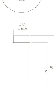 Intersteel Deurstop wandmontage met rozet rvs geborsteld 4 0035.442160 2
