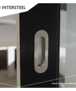 Intersteel Schuifdeurkom ovaal 120x40mm blind rvs geborsteld 4 0035.447681 9