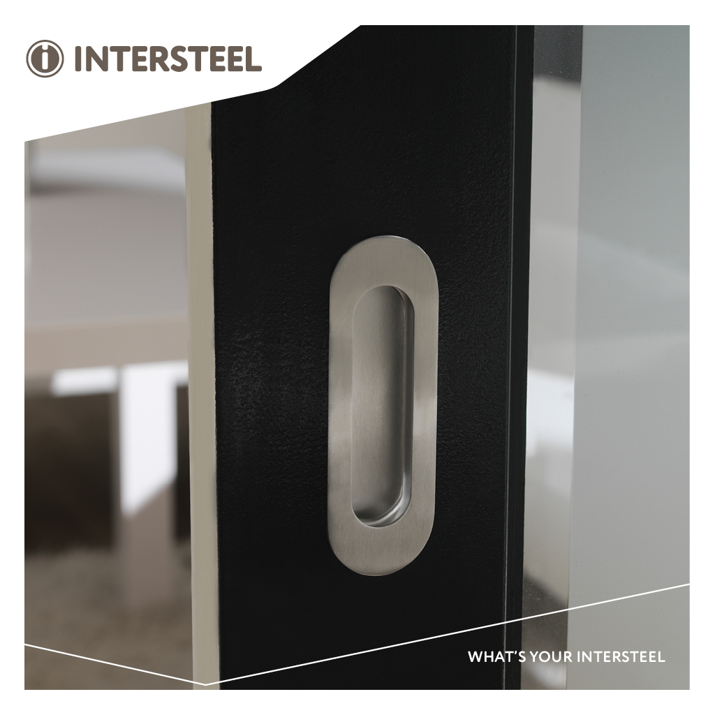 Intersteel Schuifdeurkom ovaal 120x40mm blind rvs geborsteld 2 0035.447681 9