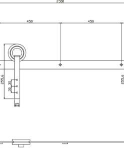 Intersteel Schuifdeursysteem Modern rvs geborsteld 7 0035.450123 2