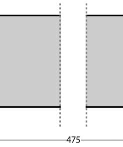 Intersteel Deurplaat 80 mm x 475 mm rvs geborsteld 3 0035.475151 2