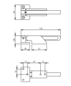 Intersteel Kierstandhouder binnendraaiend Curve rvs geborsteld 4 0035.480050 2