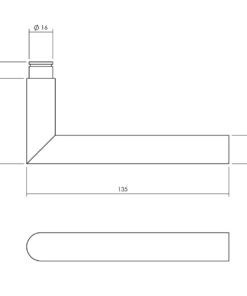 Intersteel Kruk-espagnolet rechts Hoek 90° met stangenset 2x 1245 mm rvs geborsteld 6 0035.562046a 3