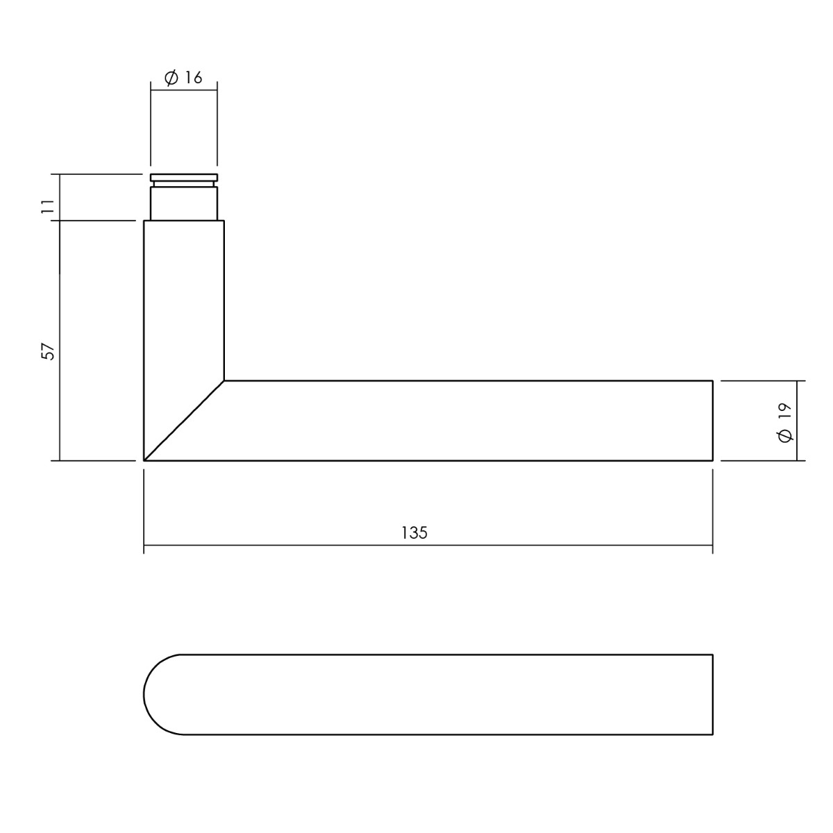 Intersteel Kruk-espagnolet links Hoek 90° met stangenset 2 X 1245 mm zwart 3 0035.562046b 3 1