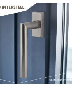 Intersteel Raamkruk Jura op rechthoekige rozet rvs 4 0035.615615 9