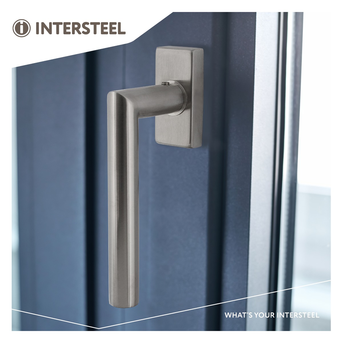 Intersteel Raamkruk Jura op rechthoekige rozet rvs 2 0035.615615 9