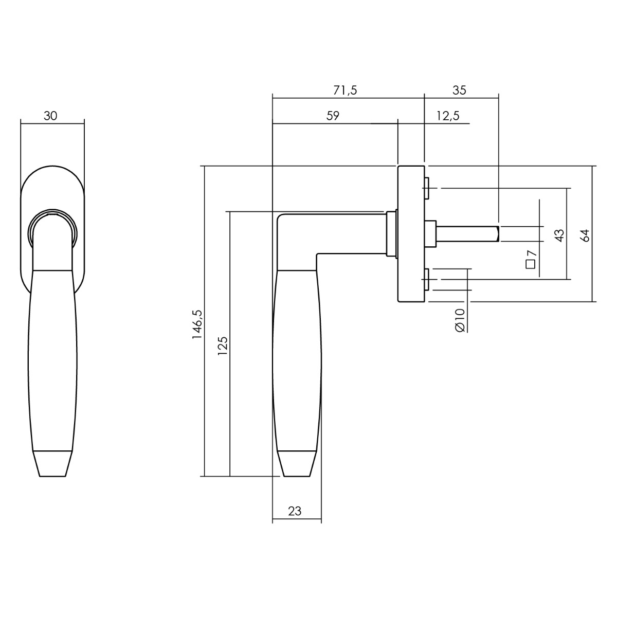 Intersteel Raamkruk Combinatie rvs geborsteld 2 0035.615621 2