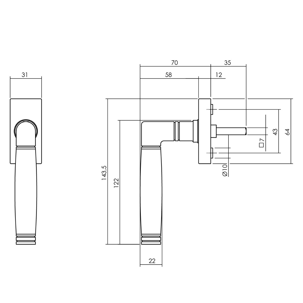 Intersteel Raamkruk Ton 212 rvs geborsteld 2 0035.615623 2