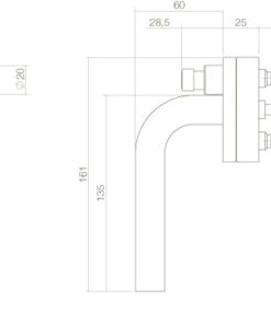 Intersteel Raamkruk recht afsluitbaar SKG** rvs geborsteld 3 0035.615651 2