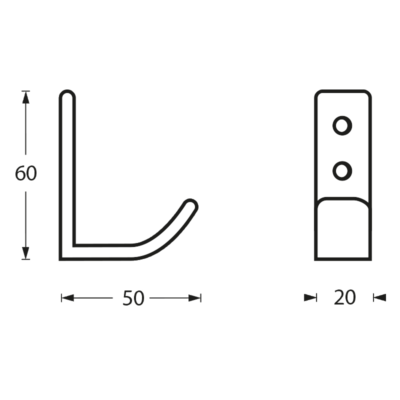 Intersteel Jashaak gebogen rvs geborsteld 2 0035.695011 2