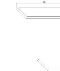 Intersteel Kapstokhaak gebogen rvs geborsteld 93 mm 3 0035.695012 2