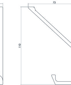 Intersteel Kapstokhaak recht rvs mat 4 0035.695020 2