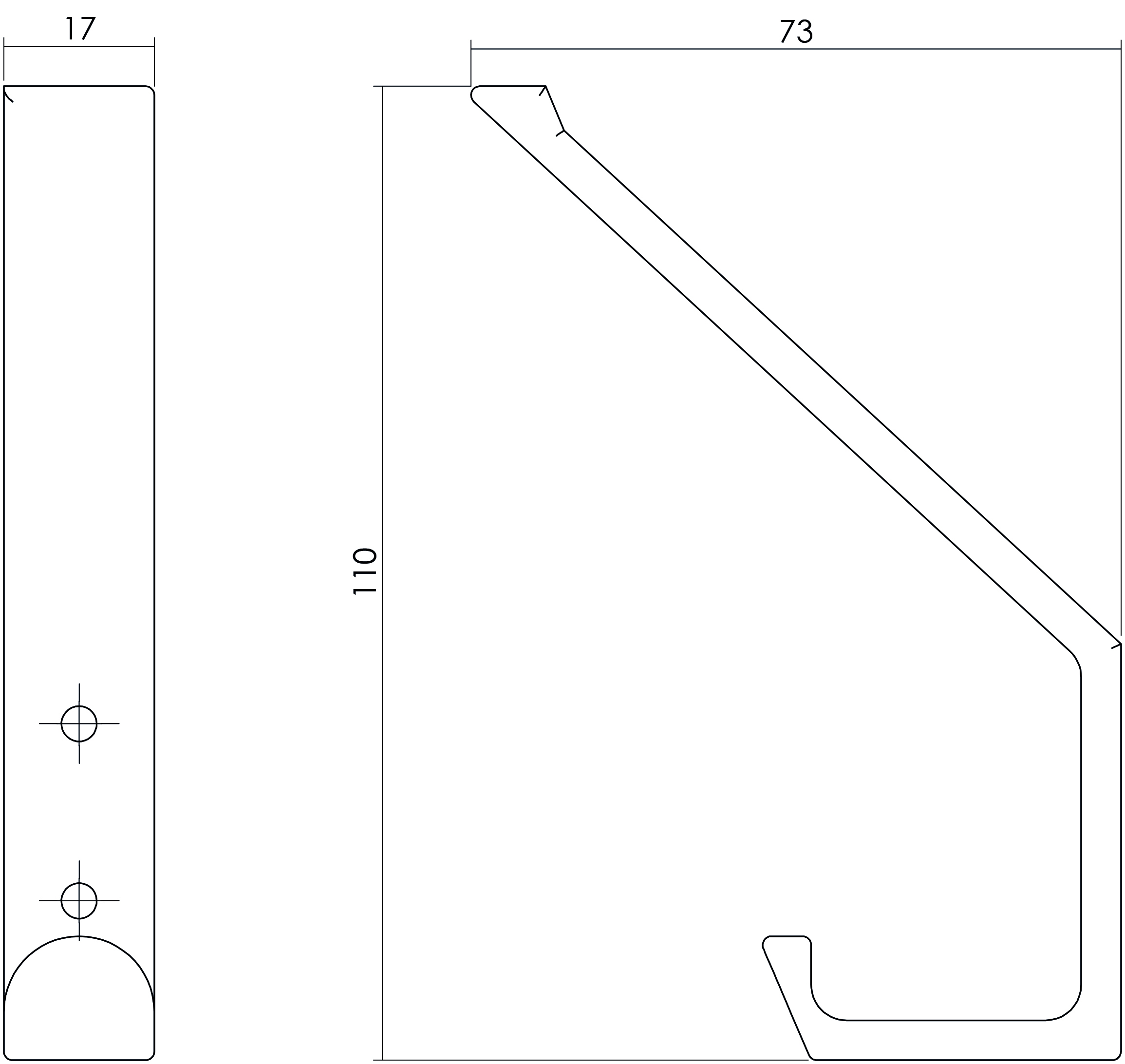 Intersteel Kapstokhaak recht rvs mat 2 0035.695020 2