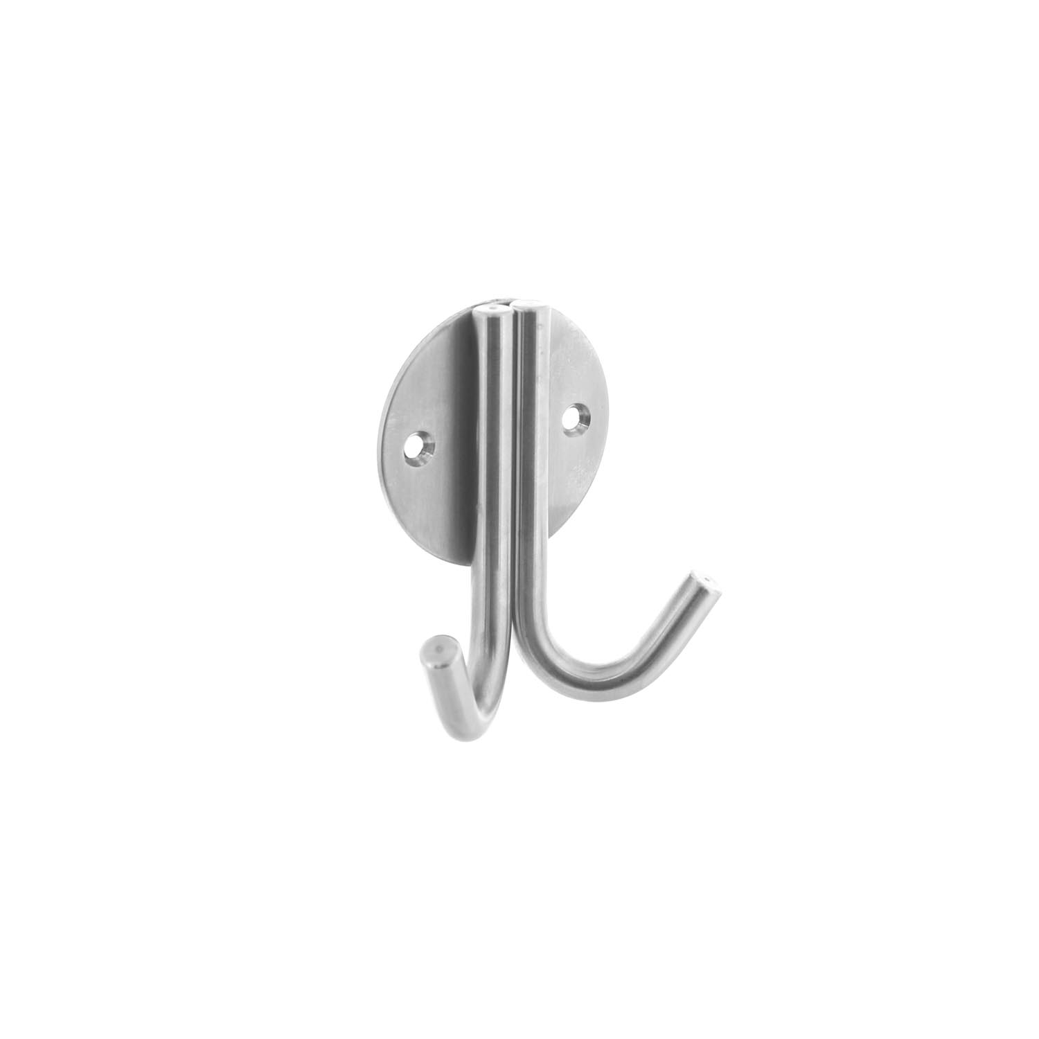 Intersteel Jashaak dubbel op rond rozet rvs geborsteld 1 0035.695032