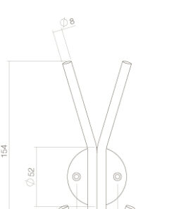 Intersteel Hoed-/jashaak rvs geborsteld 4 0035.695033 2